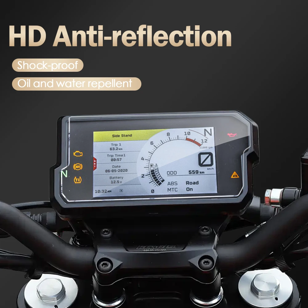 2PCS Kit Tempered Glass Motorcycle Dashboard Screen Protector for KTM 390DUKE 790ADV