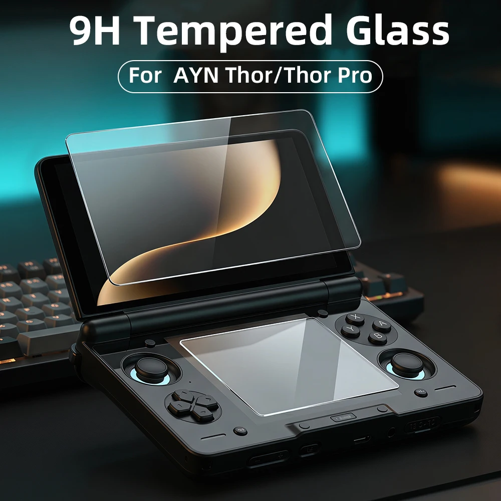 9H Tempered Glass for AYN THOR Screen Protector, HD Clear Anti-scratch & Dustproof Protective Glass Film Accessories