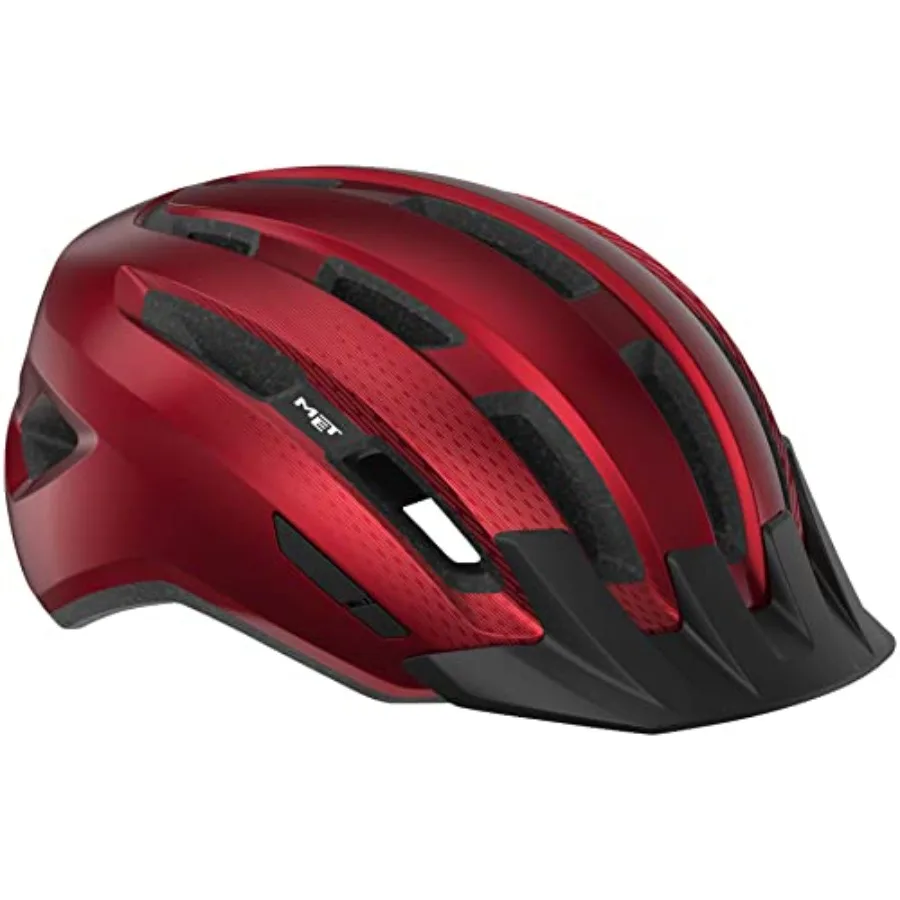 

MET Downtown MIPS Helmet Red Glossy for Urban Commuting and Cycling Enthusiasts Medium/Large Size with Advanced Impact Protecti