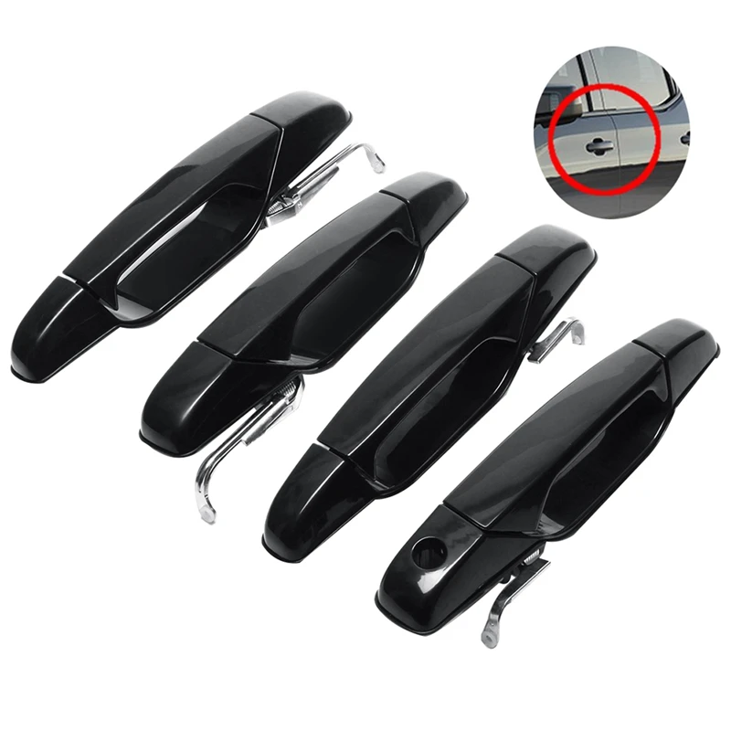 

4Pcs Exterior Door Handle For Chevy Silverado Suburban GMC Yukon Outside Door Handle 20828258,22738722,22738725,22738726