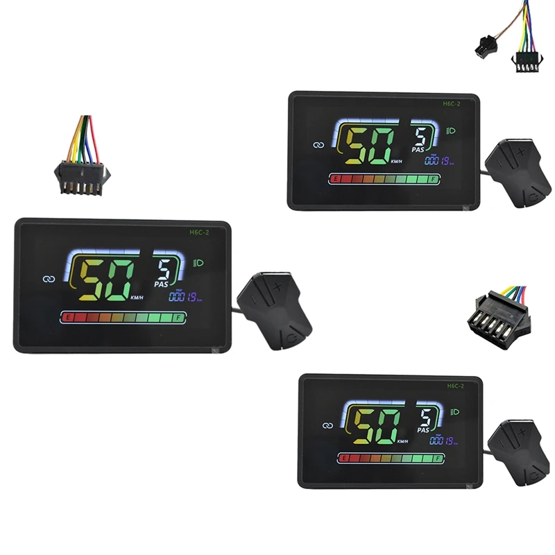 

XTECH H6C-2 E-Bike Bluetooth Speedometer LCD Display Electric Scooter Meter Dashboard UART For Mountain Electric Bike