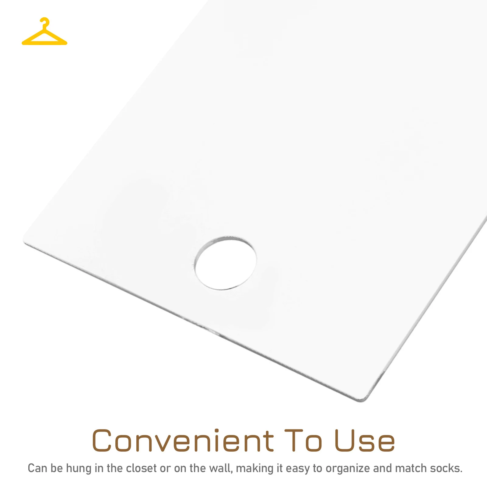 

2pcs Sock Hanging Prop Acrylic Sock Display Board Transparent Space Saving Organizer For Socks Gloves Stockings Hanging Panel