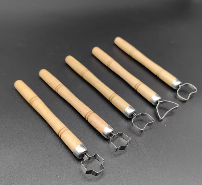 Pottery Tools 5 Pcs/set Teapot Ware Handle Tool Sculpting Scraper Clay DIY Ceramic Pot Handle Clay Strip Forming Modeling Tool view 3