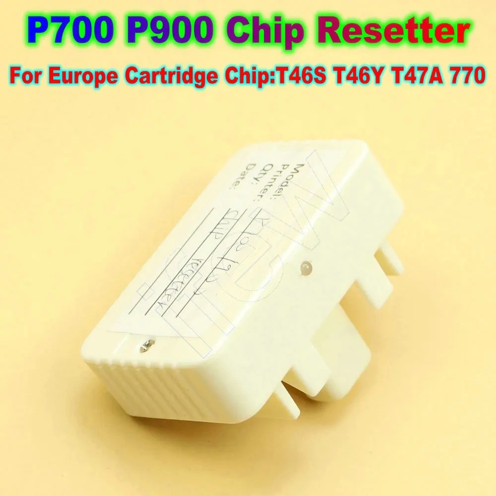 

Ink Cartridge Chip Reset Kit Resetting T46S T46Y T47A 770 Resetter for Epson SureColor SC-P700 SC-P900 Printer P700 P900 Reset