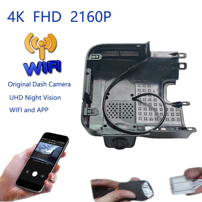 4K التوصيل والتشغيل مسجل فيديو السيارة واي فاي DVR لشيري تيجو 5 8 Plus 5GT أريزو 5 أومودا A8 2019 2020 2021 أريزو 8 2021-2025