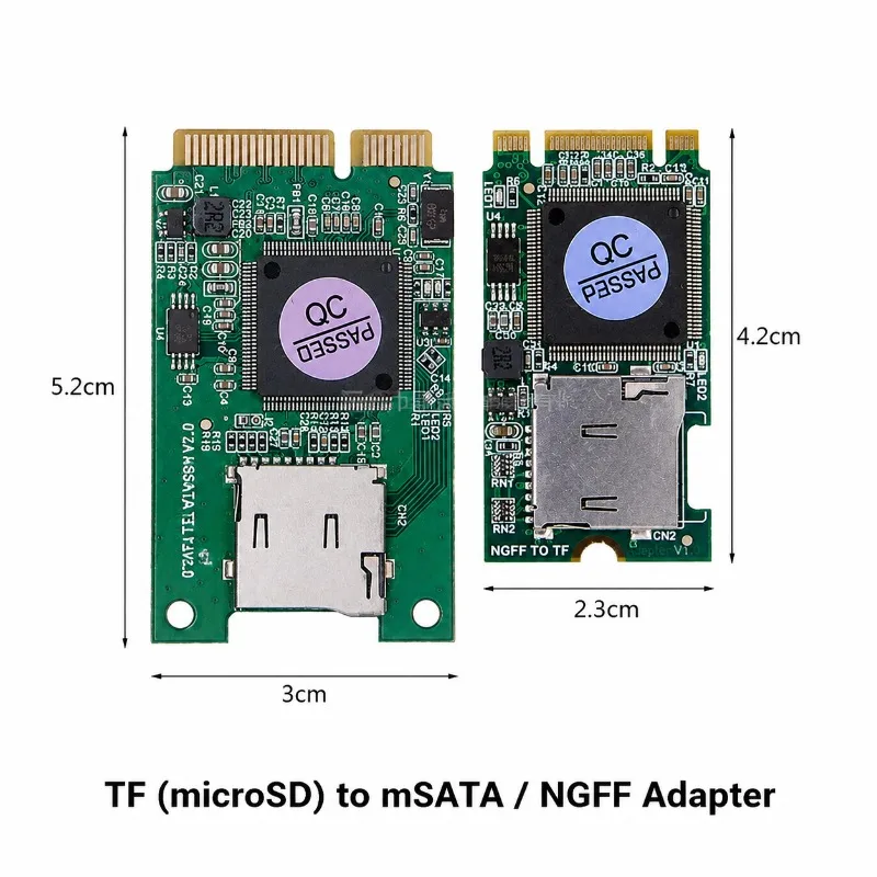 TF Micro SD To NGFF M.2 Adapter Card Convert TF Memory Card To MSATA Interface Embedded Industrial Mobile Storage Expander