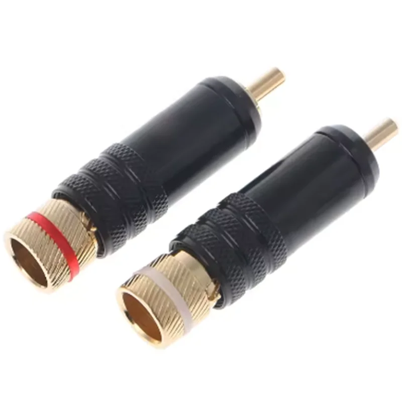 WBT-0144 Vergoldeter RCA-Stecker mit Sperre zum Löten oder Video-Stecker