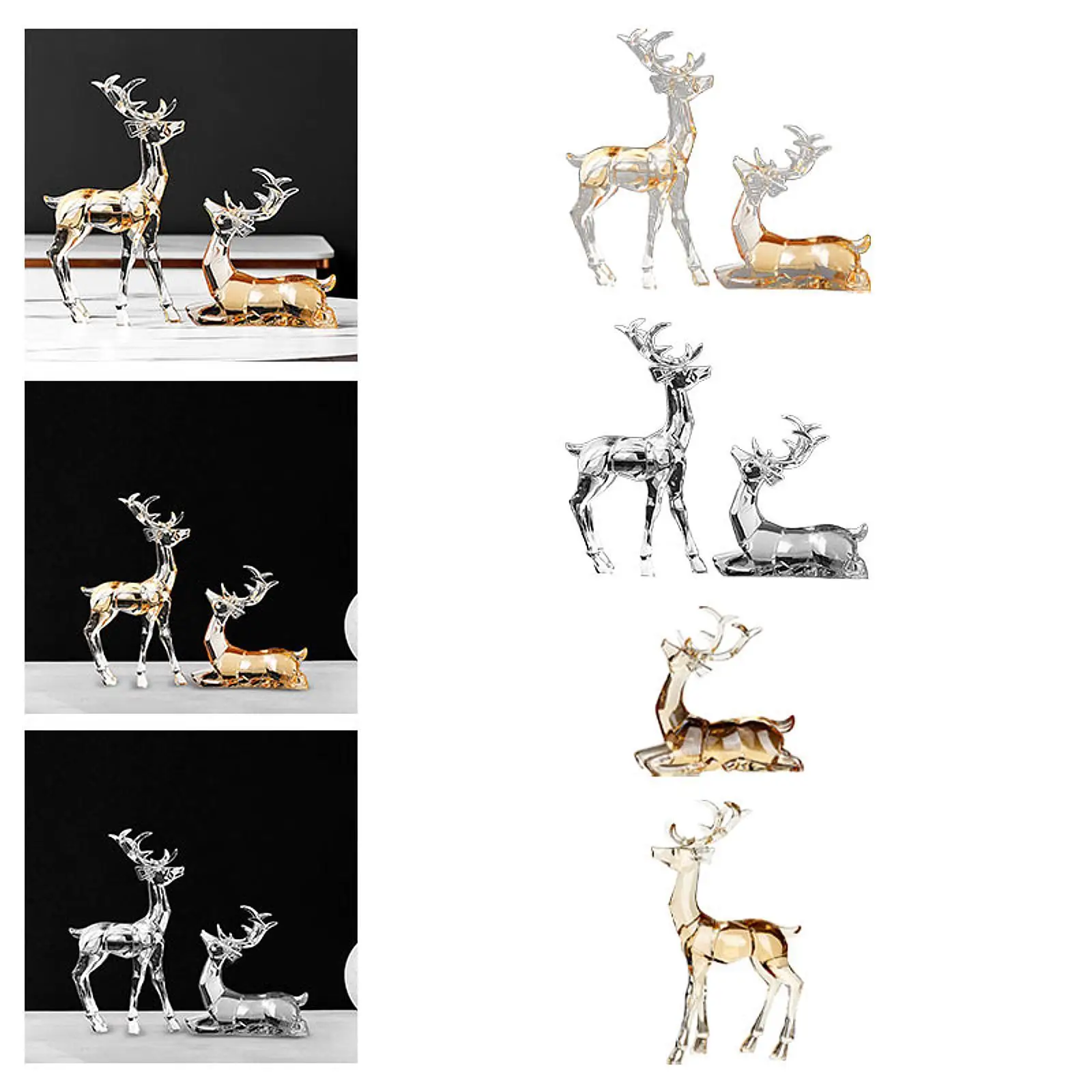 

Acrylic Optical Animal Ornament Table Ornament for Table Indoor Bookshelf
