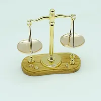 Doll House Miniature Accessories Mini Balance Scale Model Toy Decorative Model Toy for Decor Accessories
