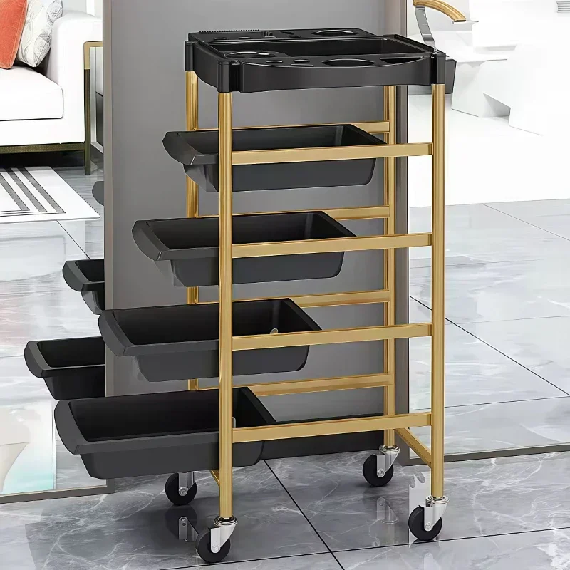 

Hairdressing Trolley Hair Salon Trolley Multifunctional Shelves Hairdressing Barber Cart Shop Perm Furniture Carrito