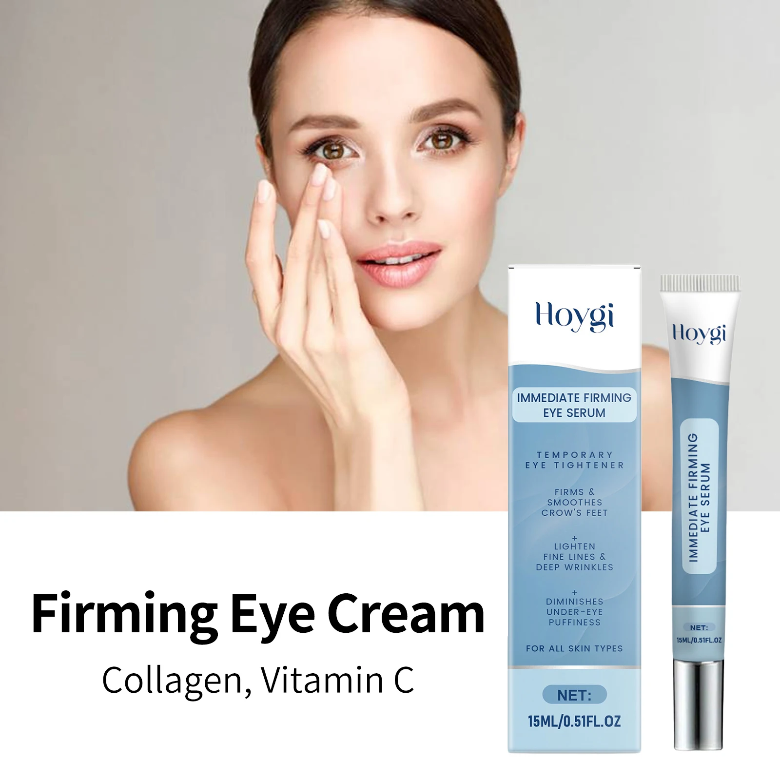 

Firming Eye Serum Reduce Dark Circle Improve Fine Line Anti Puffiness Smoothing Remove Eye Bags Moisturizing Tightening Eye Care