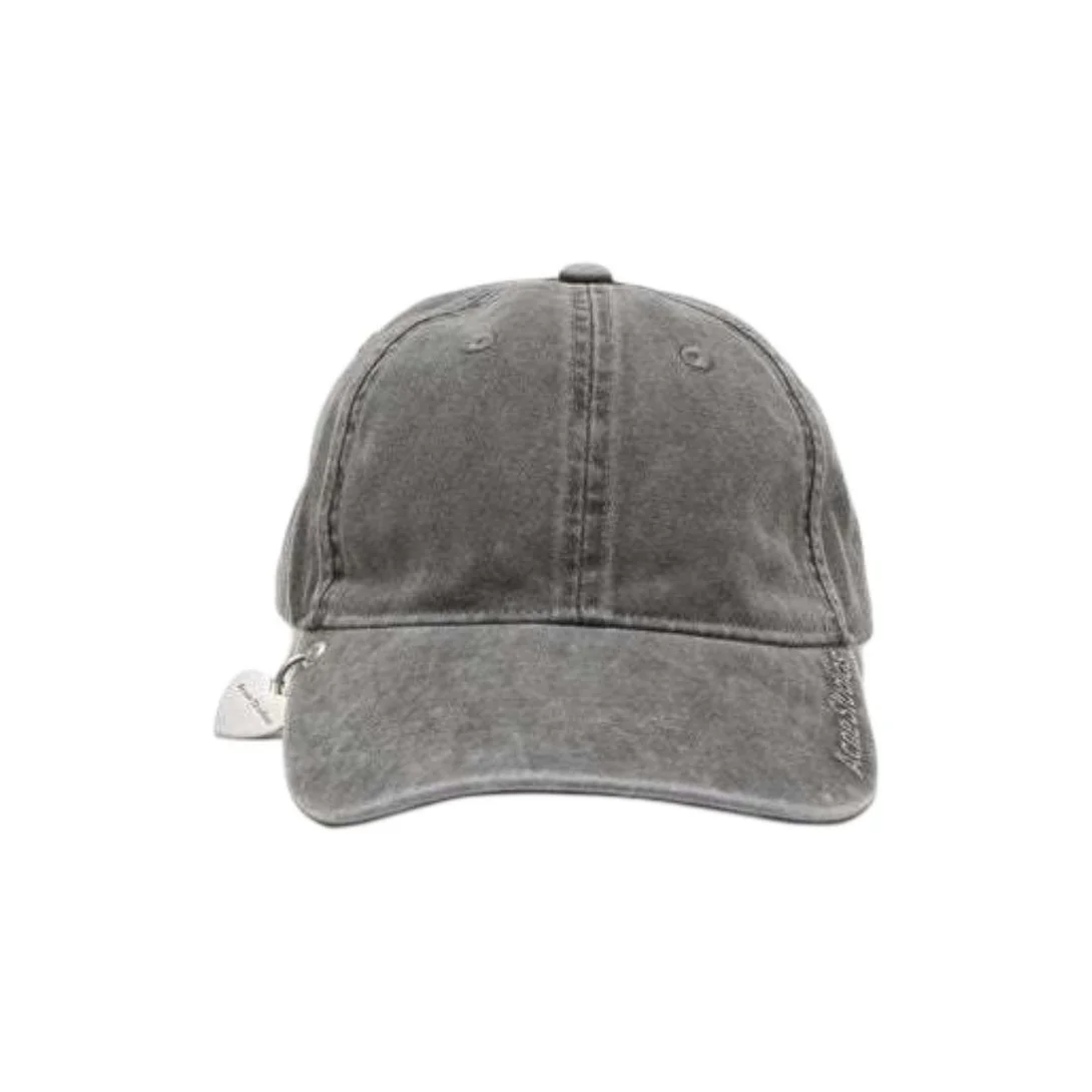 Acne Studios Organic Cotton Baseball Caps Unisex Gray C40397-BM0