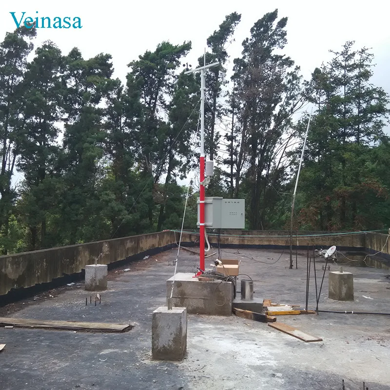 3.5 Meters Roof Weather Station AWS706 Automatic 220V/12V Mobile Network Upload Remote Transmission Viewable on Mobile/Computer