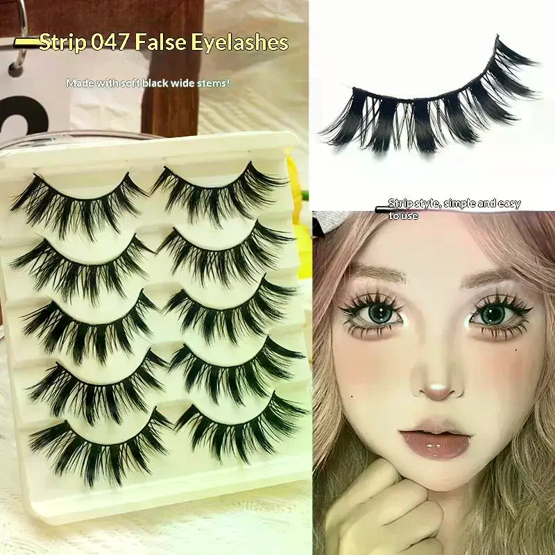 5 Çift Manga Kirpik Cosplay Ta - False Eyelashes Natural incelemesi ve fiyatı