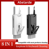 8 in 1 Cleaning Kit Computer Keyboard Cleaner Brush Earphones Cleaning Pen For Headset IPad Phone Cleaning Tools Keycap Puller