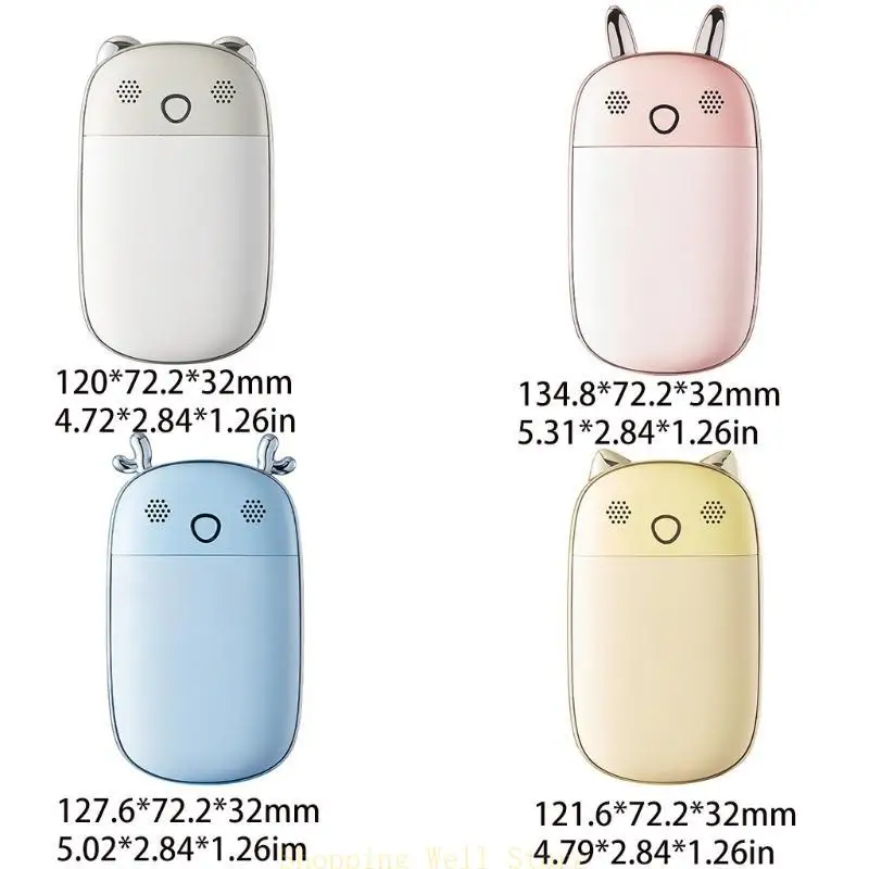 KX4B MINI MANEIDADE MANTA Aquecedor 10000mAh USB Charging Mobile Hand Aquexível para crianças adultos Inverno Mãos quentes usam