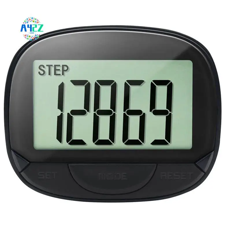 

A42Z-Walking Distance Step Pedometer LCD Display Electronic Running Distance Monitor Clip-On Pedometer For Men Women Outdoor