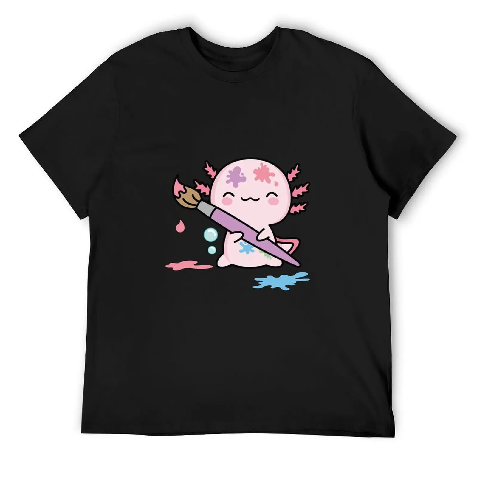 

Axolotl Artist, Artisan T-Shirt oversized t shirt man clothes cotton graphic tees mens designer t shirt