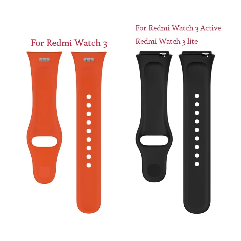 2 IN 1 Silicone Strap For Redmi Watch 3 Watchbands Watch Strap For Redmi Watch 3 Active Lite With Protector Case