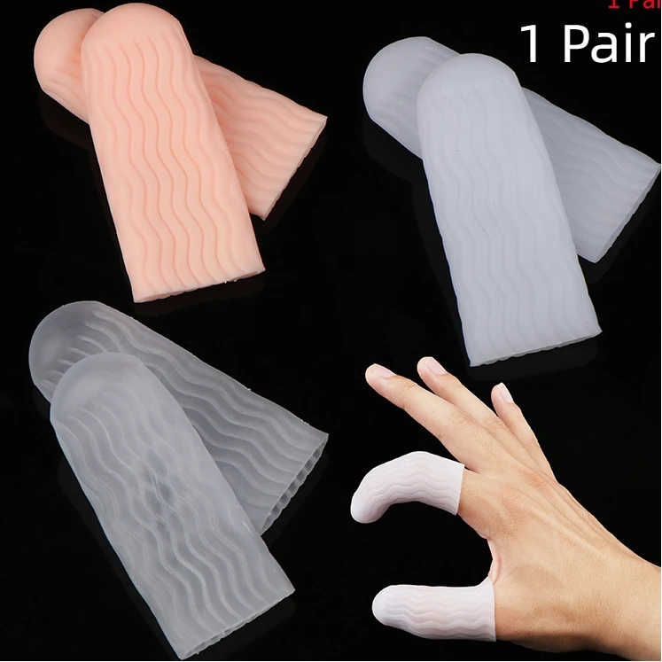 Anti-cut Heat Resistant Finger Sleeves Great Cooking Kitchen Tools 1 Pairs Silicone Finger Protector Sleeve Cover
