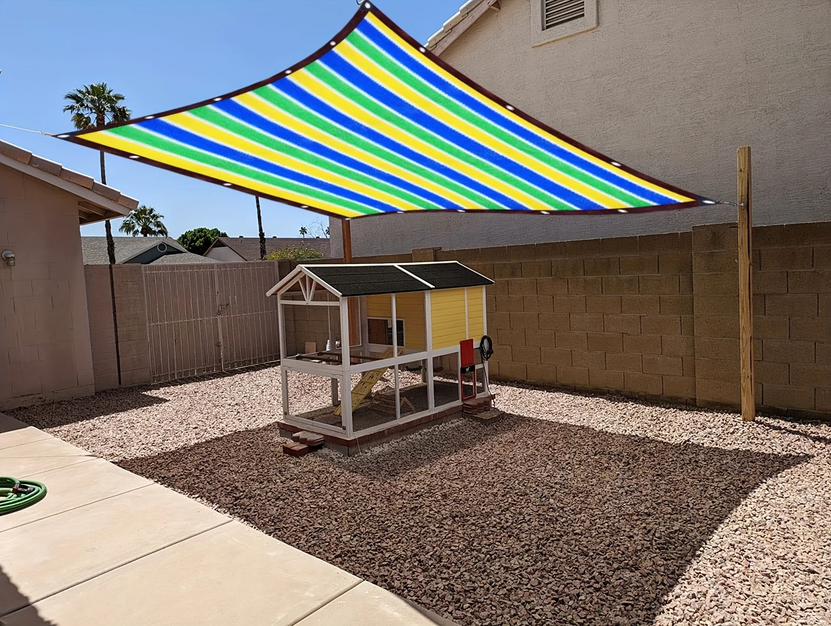Shade Outdoor Patio Privacy Fence Screen, Outdoor Gap Sun Shade Cloth with Copper Grommets, High-Density Woven, Uv-Resistant, Breathable and Evenly Woven, Suitable for Backyards, Gardens, Pergolas and Lawns