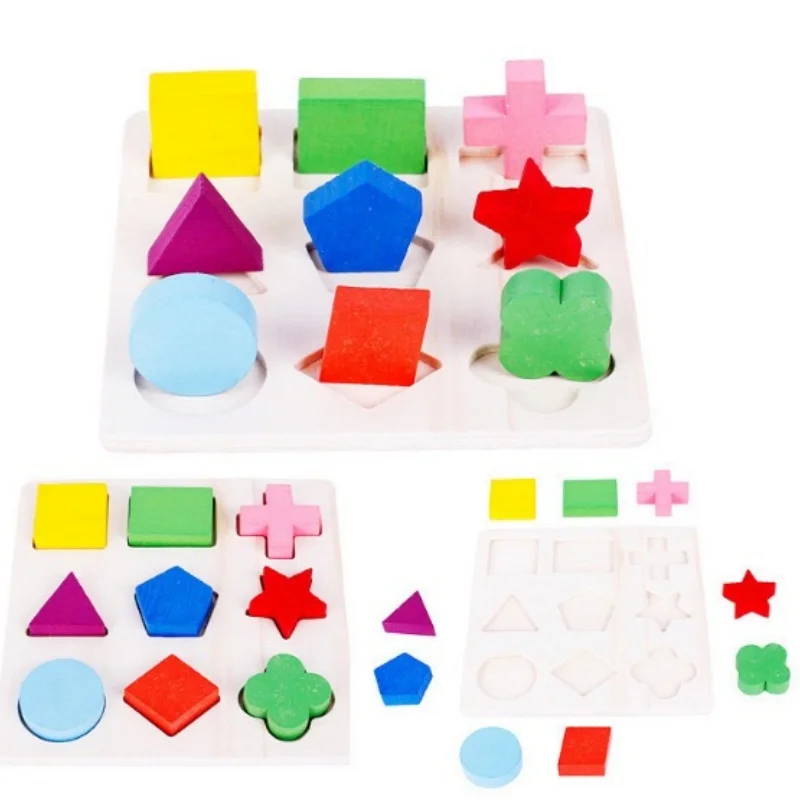 Puzzle Block Board Toy: Shape-Matching and Color-Sorting Fun Kids Play Smart Matching for Super Brain-Boosting Fun