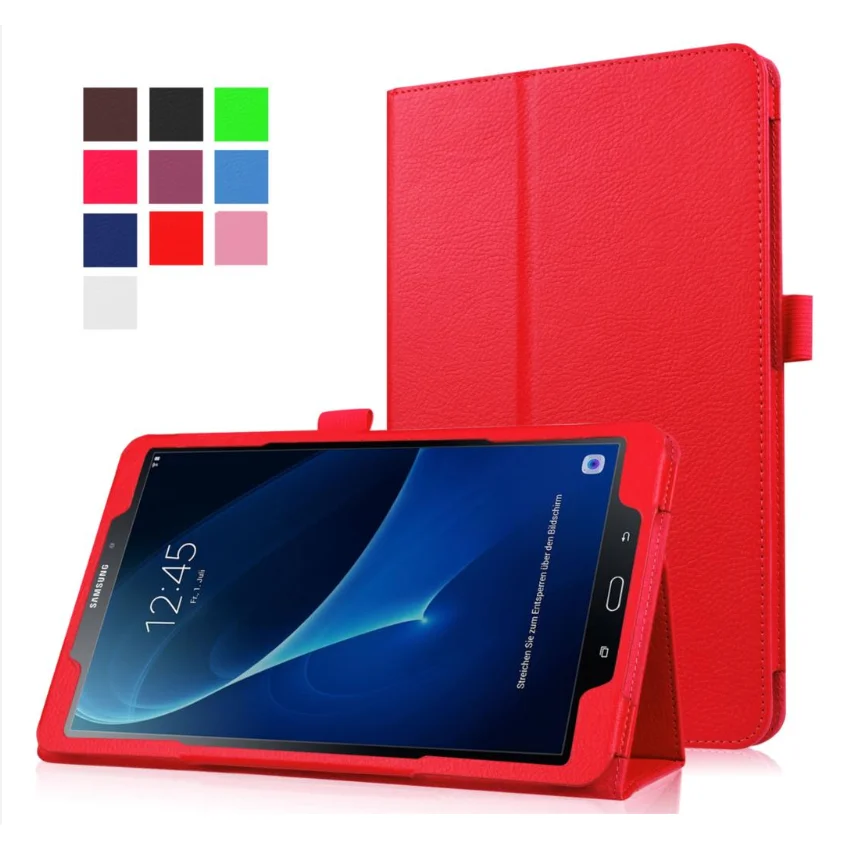 Tab A6 10.1 T580 T585 Flip Case for Samsung Galaxy Tab A6 10.1 S6 Lite P610/A7 T500/T580 T590 X200 PU Leather Stand Smart Cover