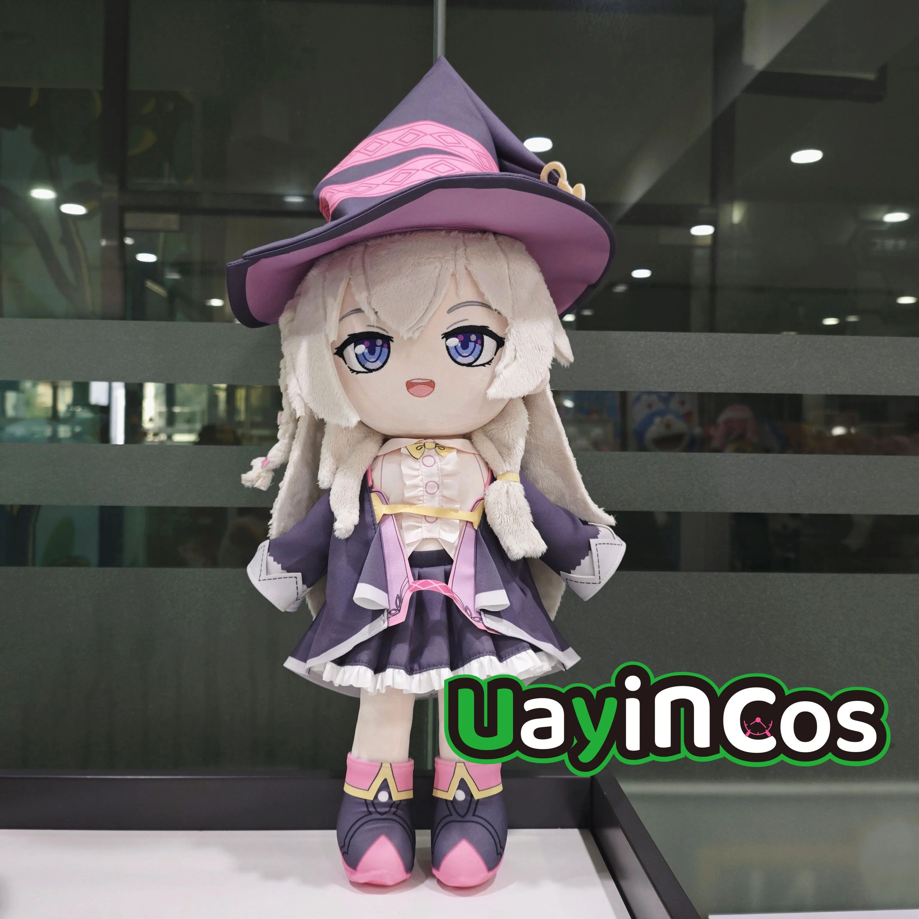 

45cm Elaina Anime Figure Wandering Witch The Journey of Elaina Stuffed Plushies Plush Doll Skeleton Body Clothes Anime Toy Kids