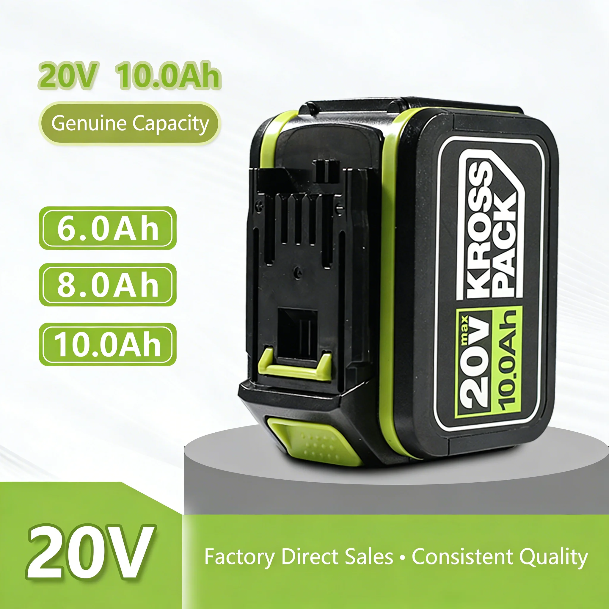 

Аккумулятор литий-ионный WORX 20V, высокой емкости, 6-10 Ач, для электроинструментов, долговечная замена, совместим с WA3023, WA3054