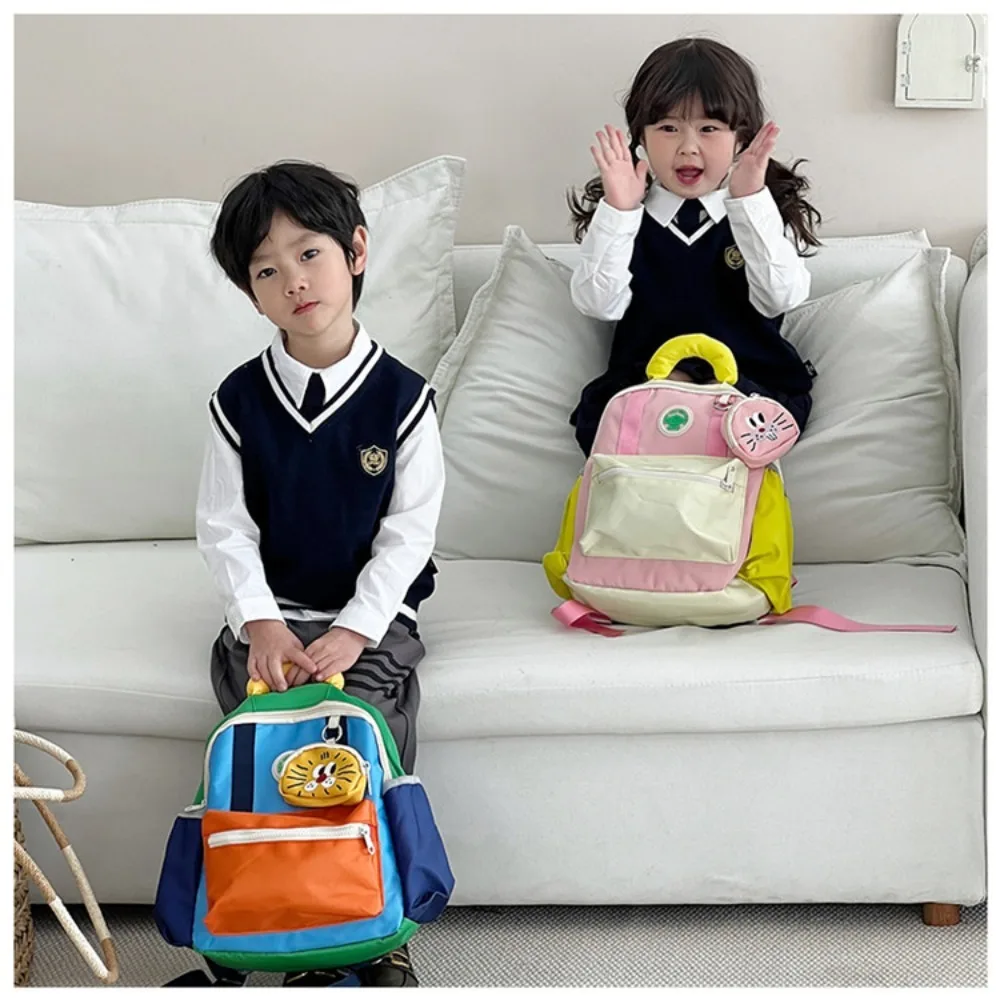 Breathable Cute Kindergarten Schoolbag Waterproof Ultra-light Fashion Children School Bags Colorful Casual