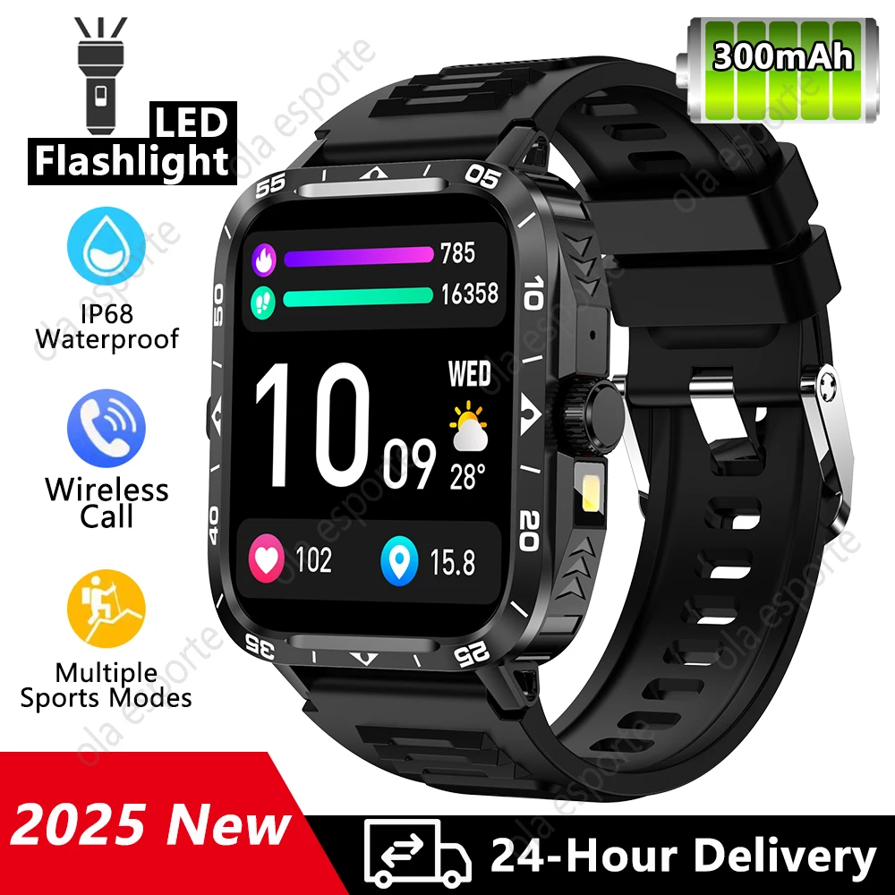 

Для Android IOS Смарт-часы HD Беспроводной вызов Открытый Водонепроницаемые мужские спортивные часы AMOLED HD Экран Мониторинг здоровья Смарт-часы