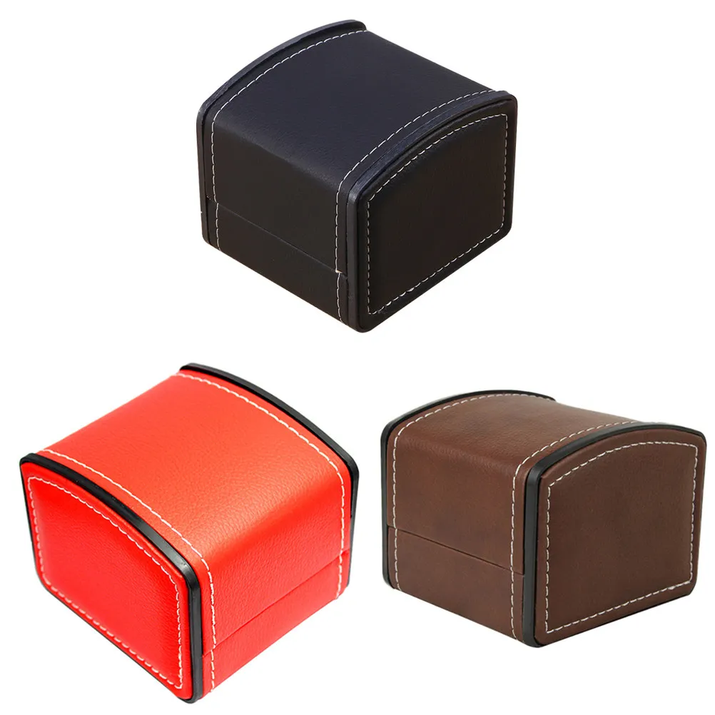 

3Pcs Watch Box High-End PU Storage Case for Wristwatch Jewelry Organizer Detachable Pillow Display Gift Container