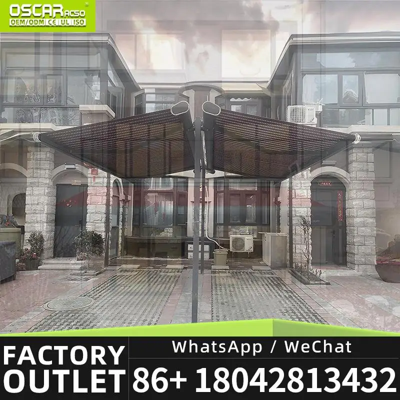 

Лидер продаж, наружная моторизованная полная кассета с алюминиевой рамой и выдвижным тент со светодиодной подсветкой