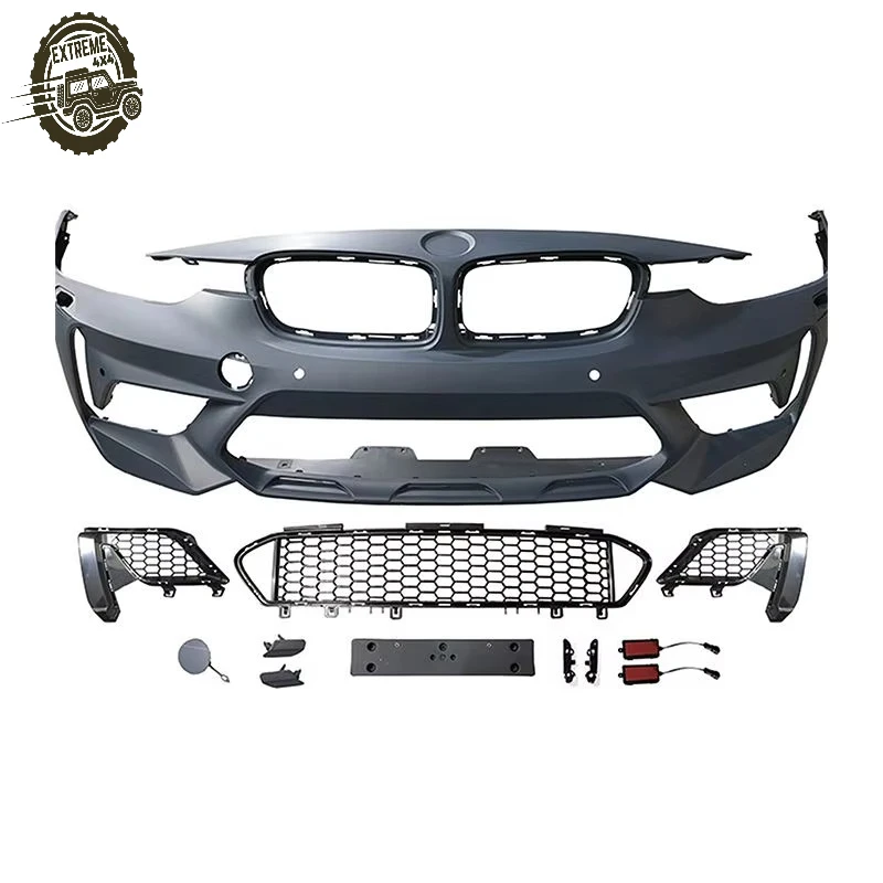

M3C Front Bumper Genuine Modified Bodykit PP Material for BMW 3 Series F30 (2012-2019) - High Quality