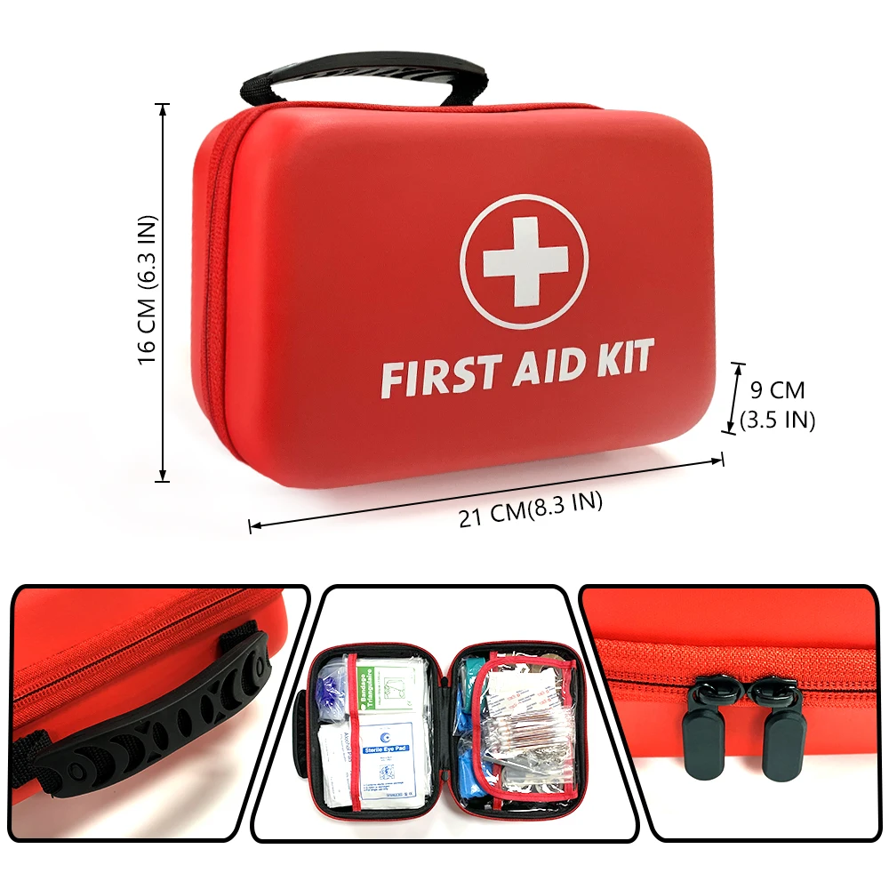 Botiquín de primeros auxilios para el hogar, pequeña caja médica de emergencia, impermeable, para viajes al aire libre, Camping, vacío, venta al por