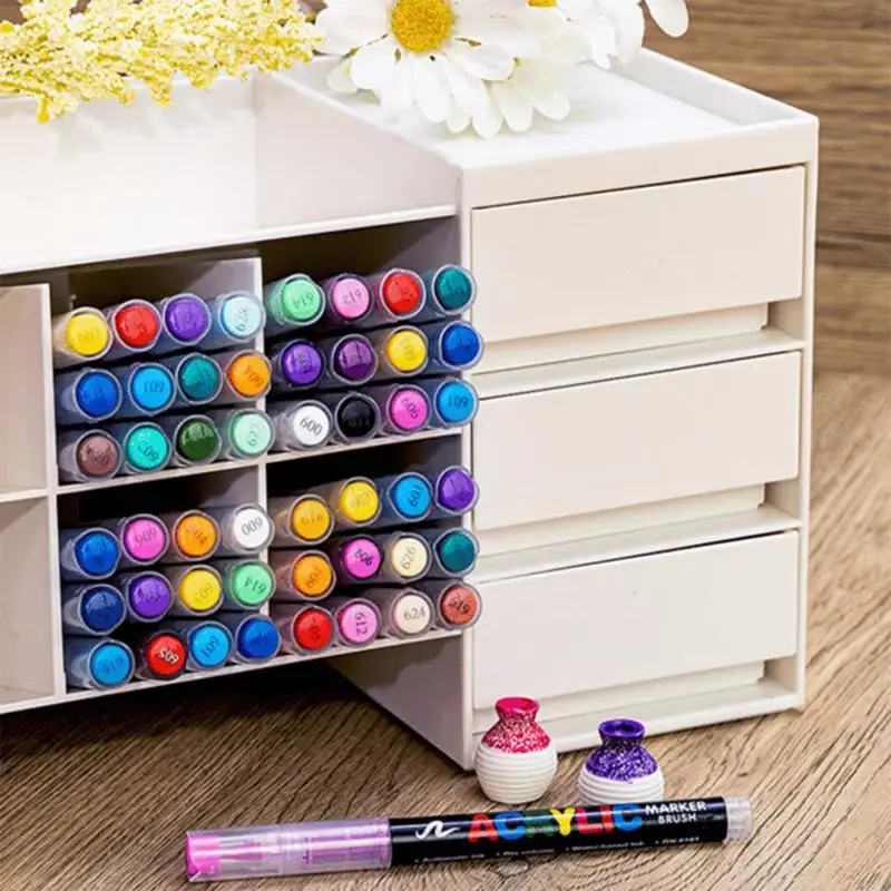 Acrylic Paint Soft Brush Markers Set, Soft Brush Tip Paint Pens And Paint Markers, Acrylic Paint Pens For Wood,Stone,Canvas