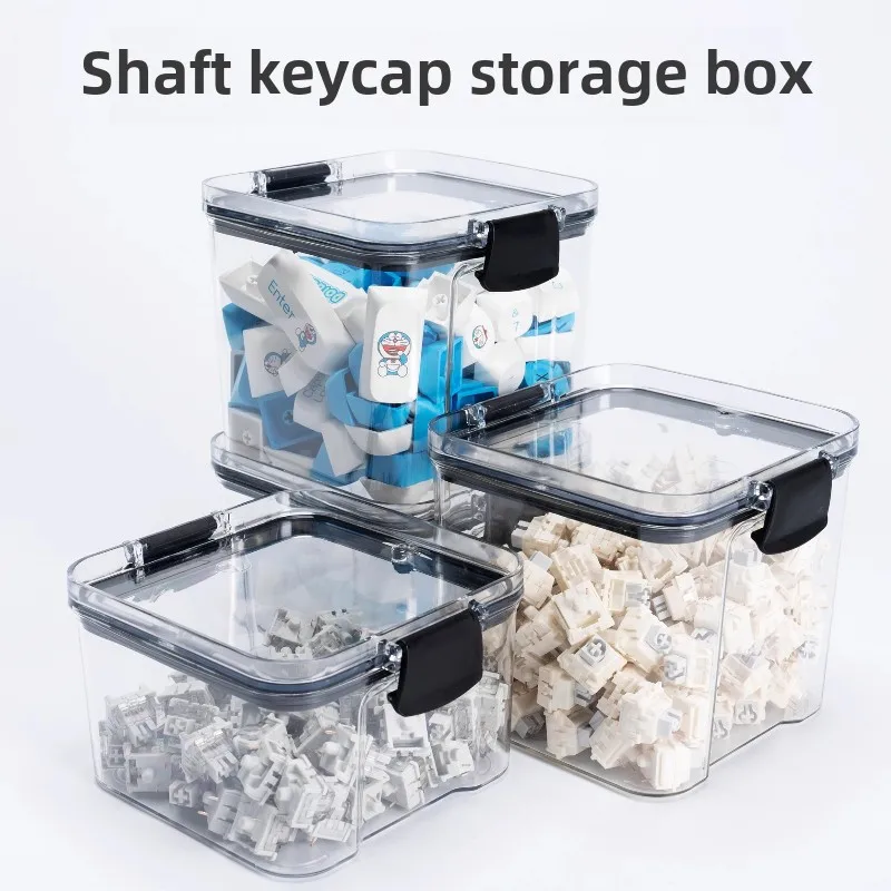 

Механический вал клавиатуры, колпачки для клавиш, коробка для хранения, герметичная банка, коробка для дисплея, прозрачная пыленепроницаемая водонепроницаемая аксессуары для ПК, подарок для геймера