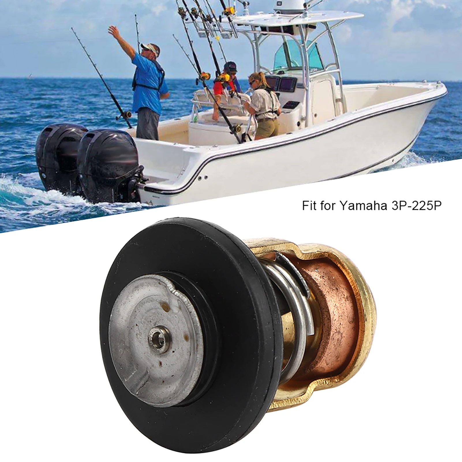 

Термостат для лодочного двигателя 6E5-12411-30, подходит для подвесных моторов мощностью 3P-225P, клапан термостата 6E5-12411-30