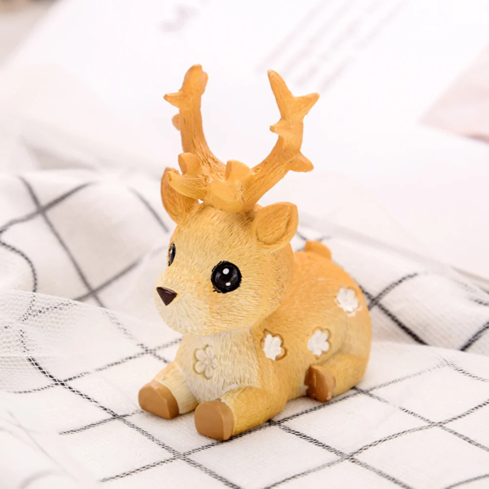 2 قطعة الحلي الإبداعية الغزلان زينة مكتب منزلي شيك تزلف الديكور صور الدعائم هدية #5