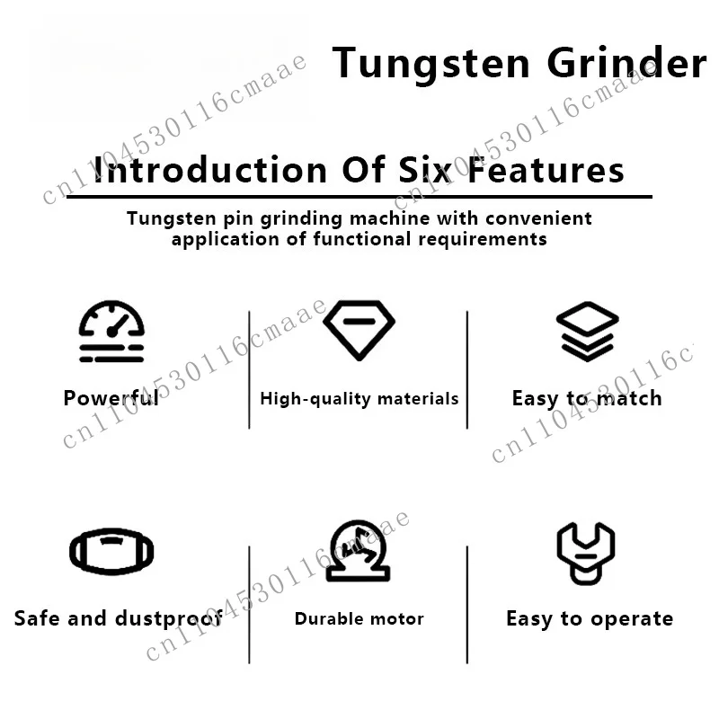 AX1 Tungsten Electrode Grinder  Welding Tools Multi-Angle and Offset Horizontal Hole Grinder with Cutoff Slot