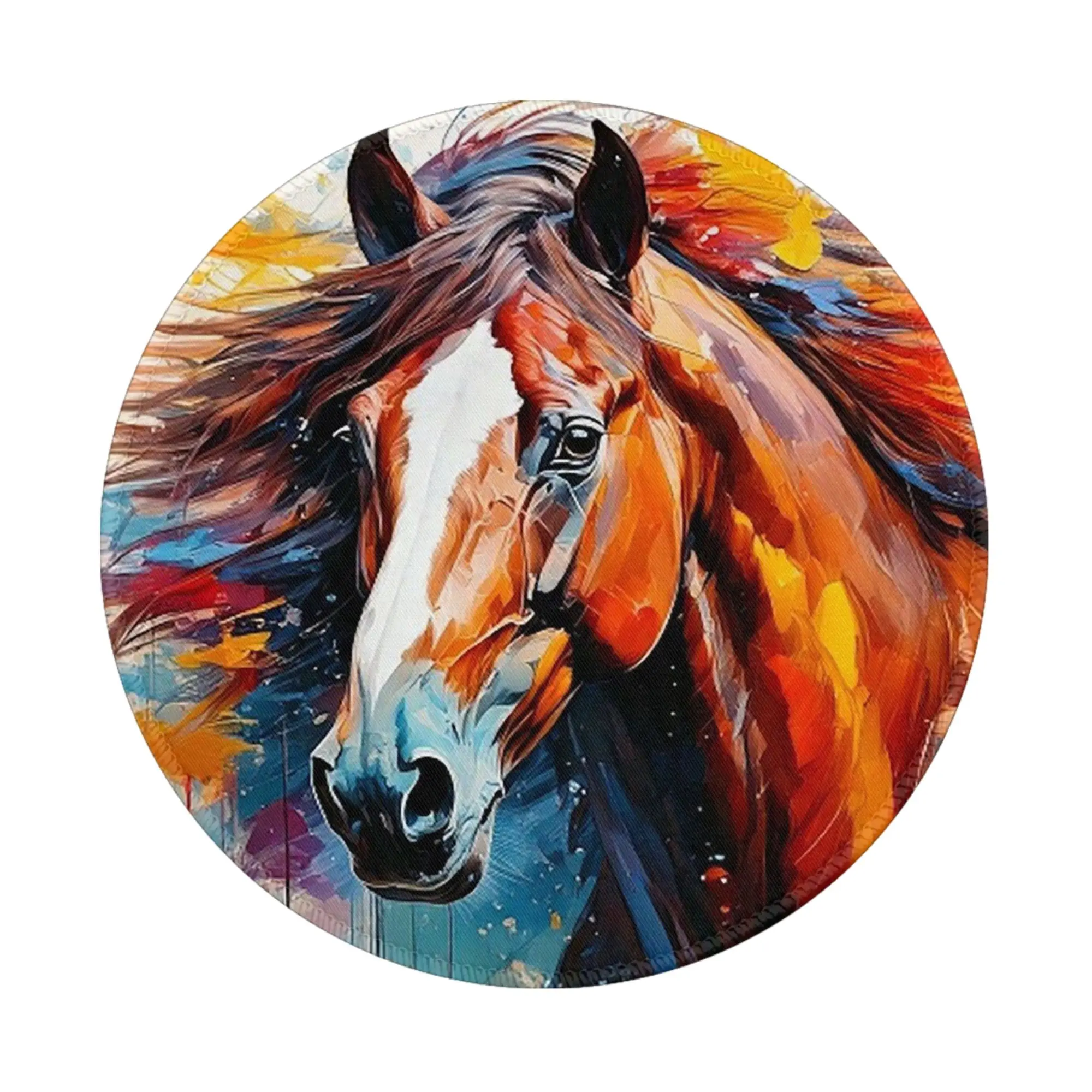 Horse Art loose artistic Mouse Pad Computer Keyboard Mouse Mat Gamer PC Laptop Desk Mat Office Accessories Table Mats