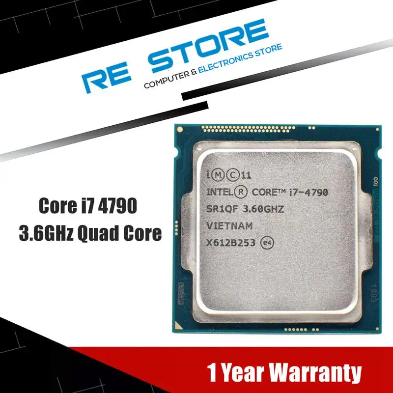 Top Intel Core i7 4790 3.6GHz Quad Core 8M 5GT/s CPU Processor SR1QF LGA 1150