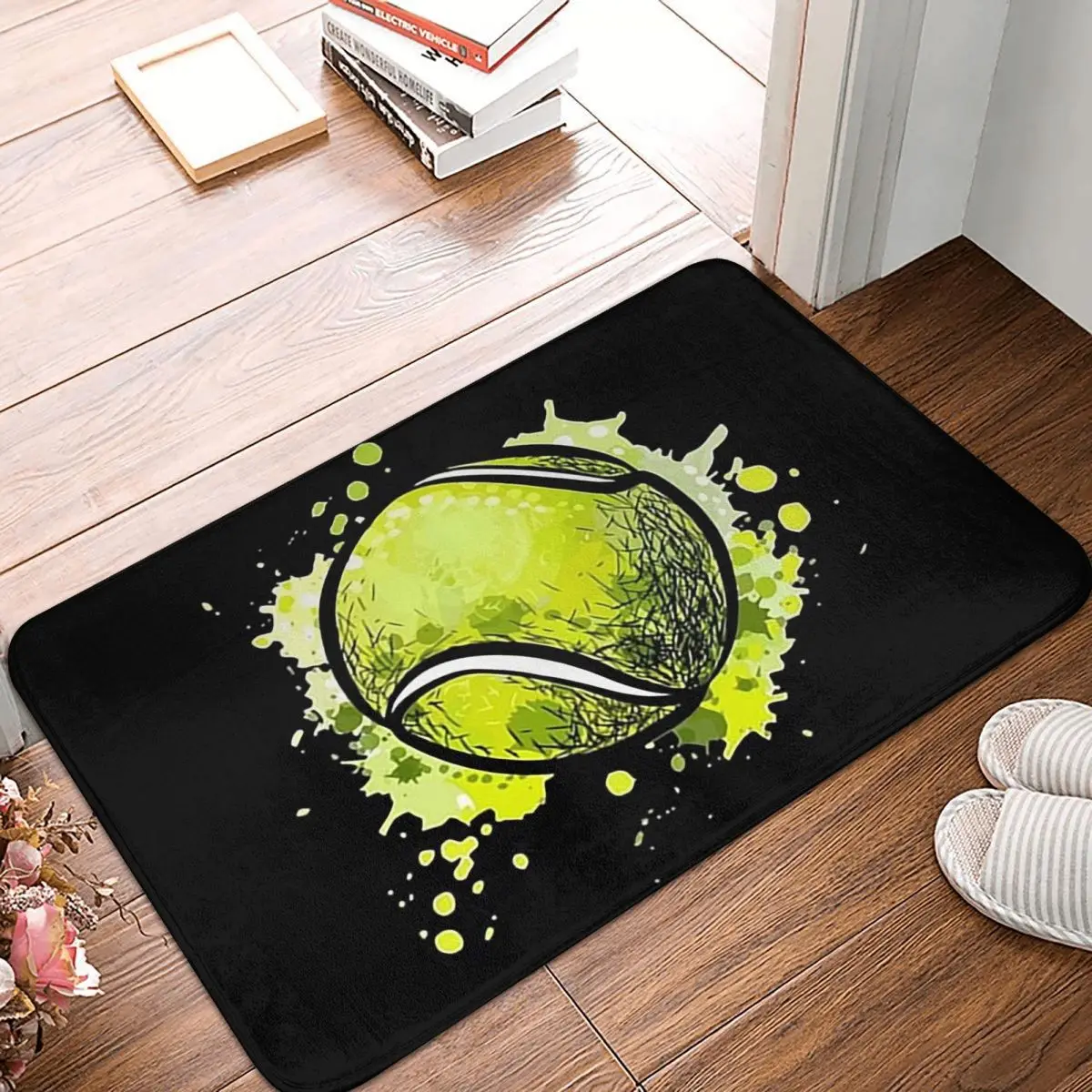 Tennis Ball Non-slip Doormat Floor Mat Antiwear Carpet Rug for Kitchen Entrance Home Bedroom Footpad Mats