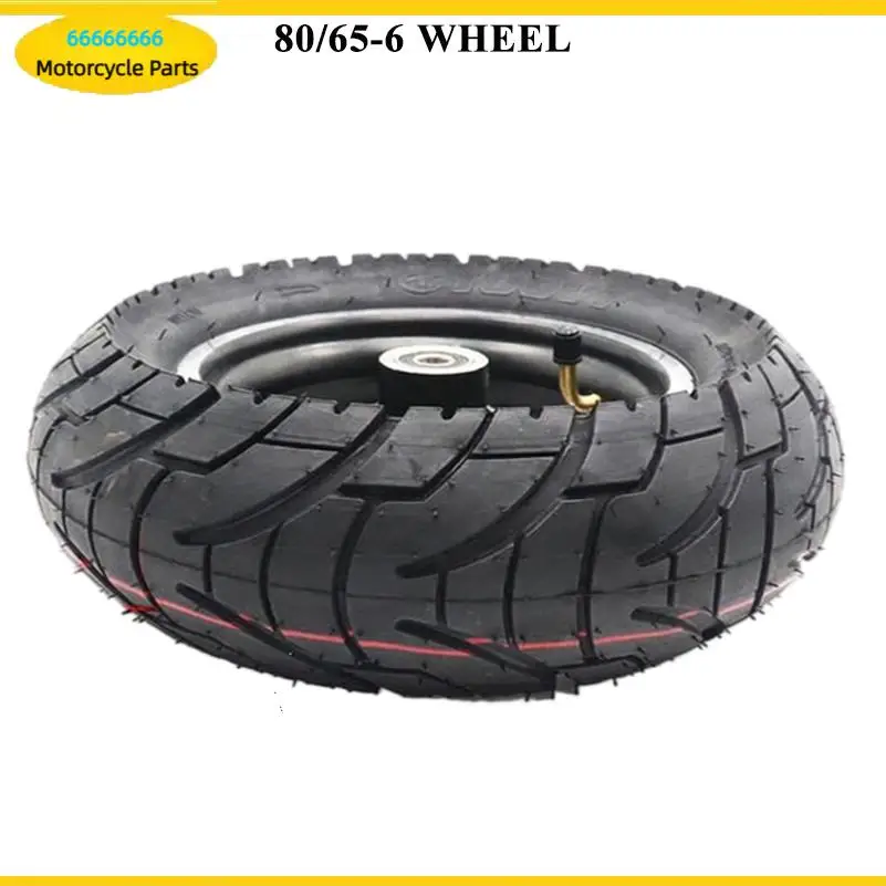 10 inch 80/65-6 wheel inflatable tire for 10 inch 80/65-6 wheels suitable for electric scooter front wheel replacement parts