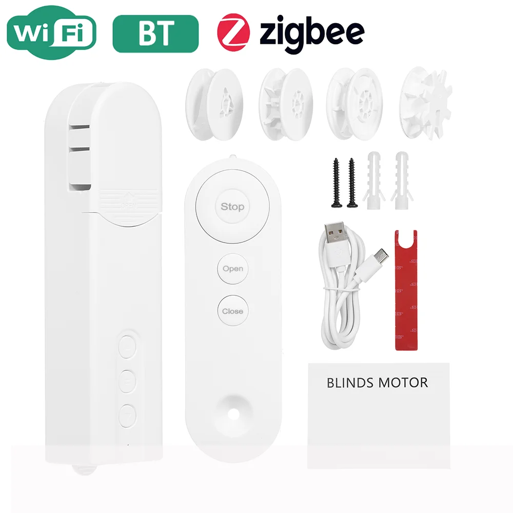 Motorized Blinds Drive Motor BT/ZIGBEE/WIFI Control Curtain Controller Smart Chain Roller App Control Shade Timer Schedule