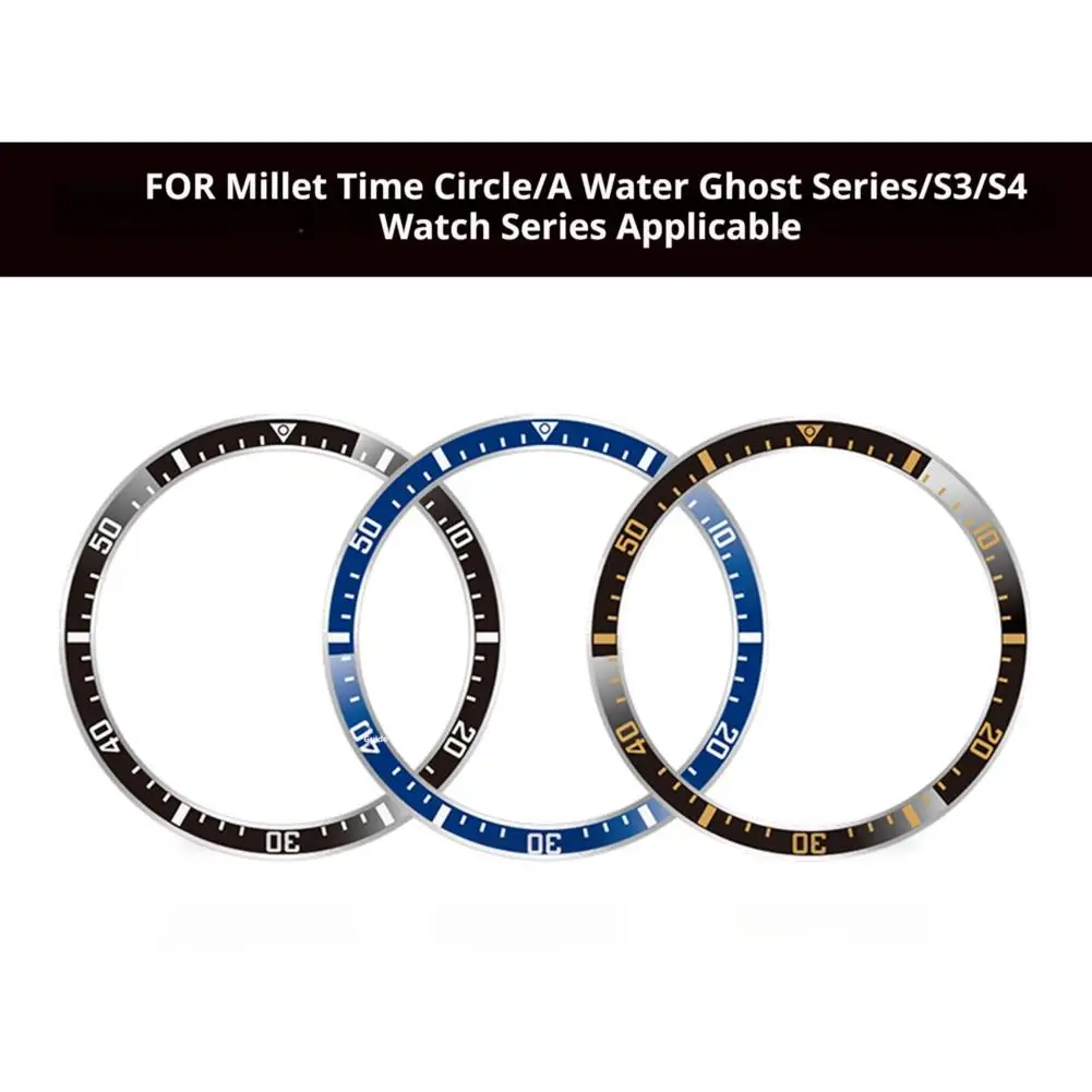 2025 لساعة Xiaomi S3/S4 مقياس الحافة المعدنية المستديرة الحافة دقيقة تناسب آمنة المتانة مقاومة للخدش الحافة المستديرة