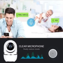 WiFi IP Camera: Smart Home Auto Tracking, 1080P, Full Night Vision, Wireless CCTV Baby Security
