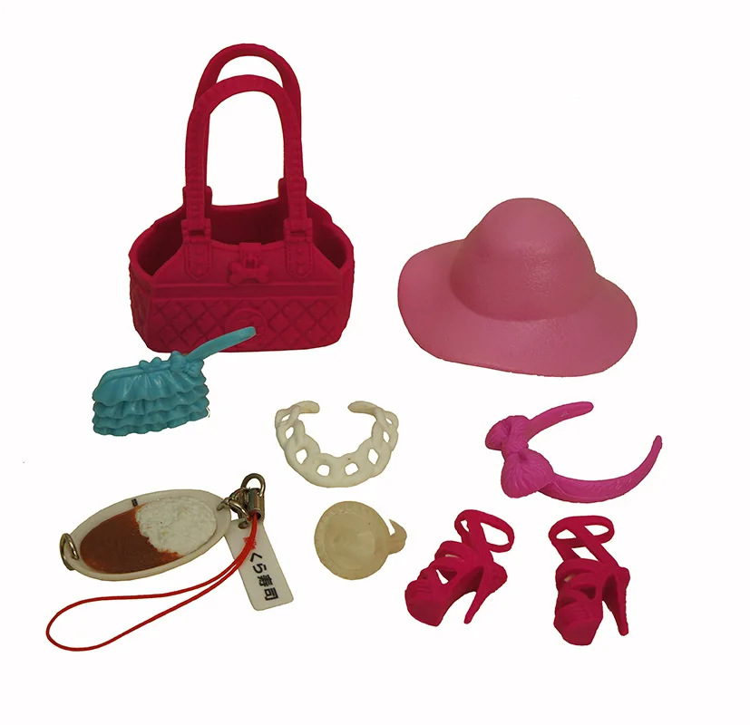 Akcesoria dla lalek dziecięcych w skali 1/6, kolorowe dekoracje, oryginalne buty dla lalek, naszyjniki, kapelusze, okulary, torby, pasy, kolczyki