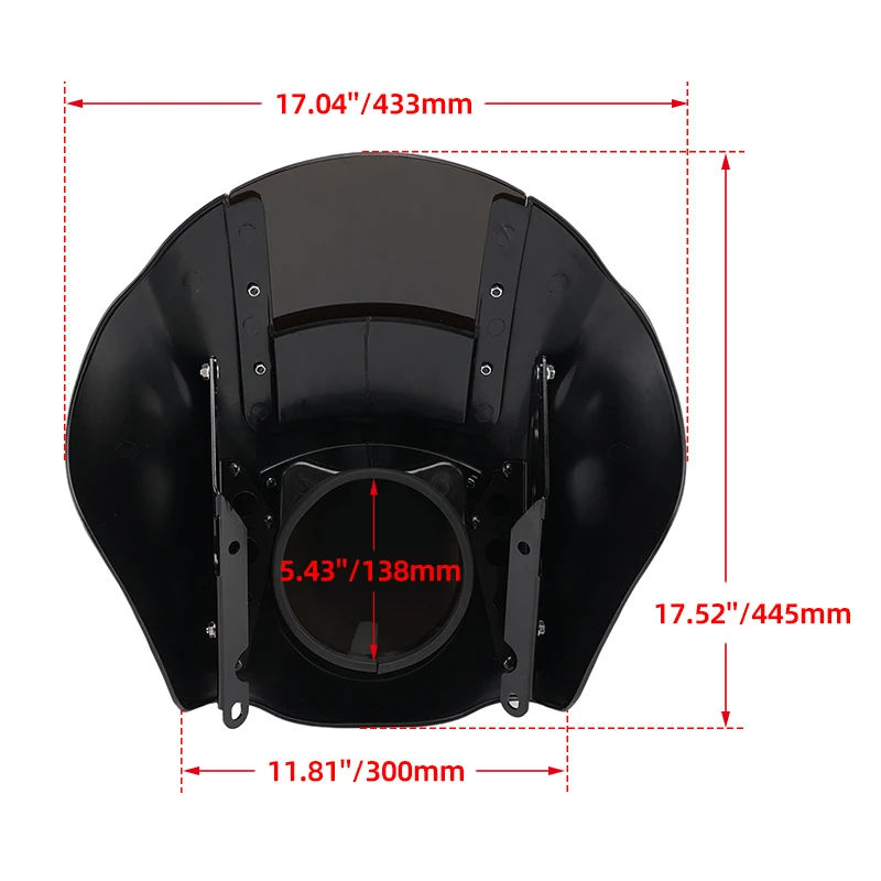 دراجة نارية العلوي الربع هدية ل هارلي دينا سبورتستر XL 883 1200X48 72 1998-2016 الزجاج الأمامي الأجهزة قوس #3