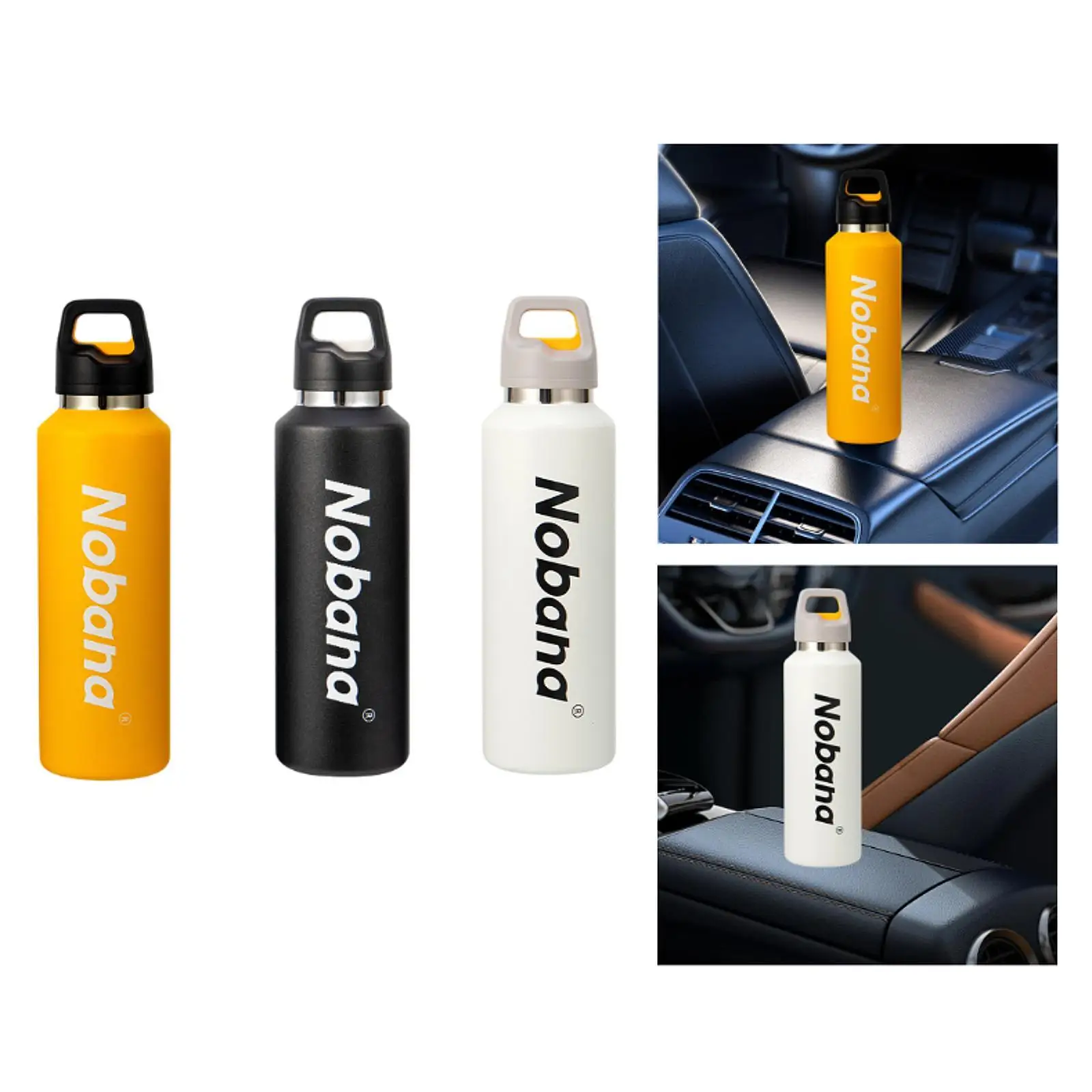 

Изолированная бутылка для воды, быстро открывающаяся дорожная кружка 600 мл для подарка, рыбалки, вождения